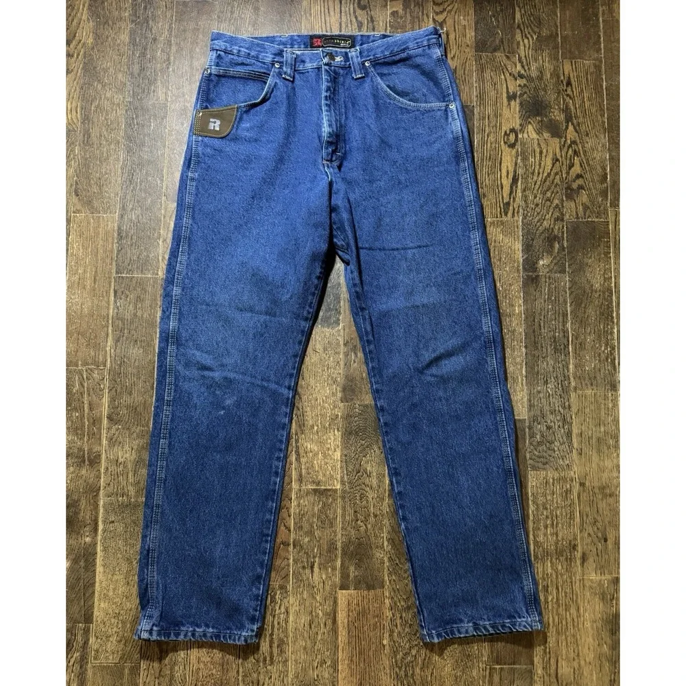 Wrangler Riggs Workwear Blue Jeans Men's Size 33x32 Dura Shield Denim